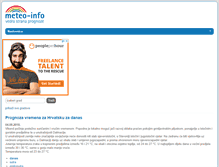 Tablet Screenshot of meteo-info.hr